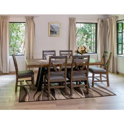 Loft Brown 7 PC Dining Set