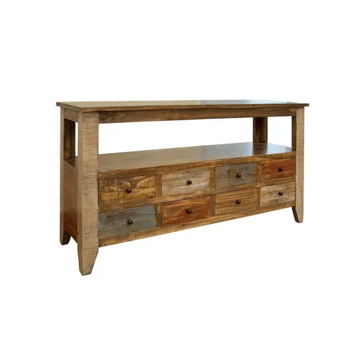 Antique Multicolor Sofa Table