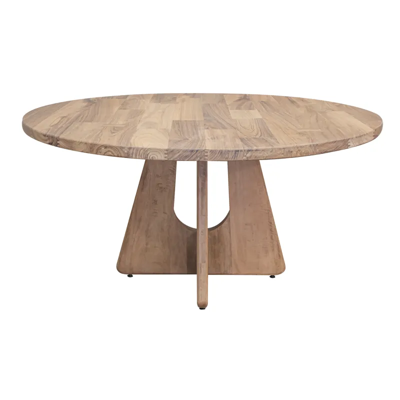 Natural Parota Round Dining Table