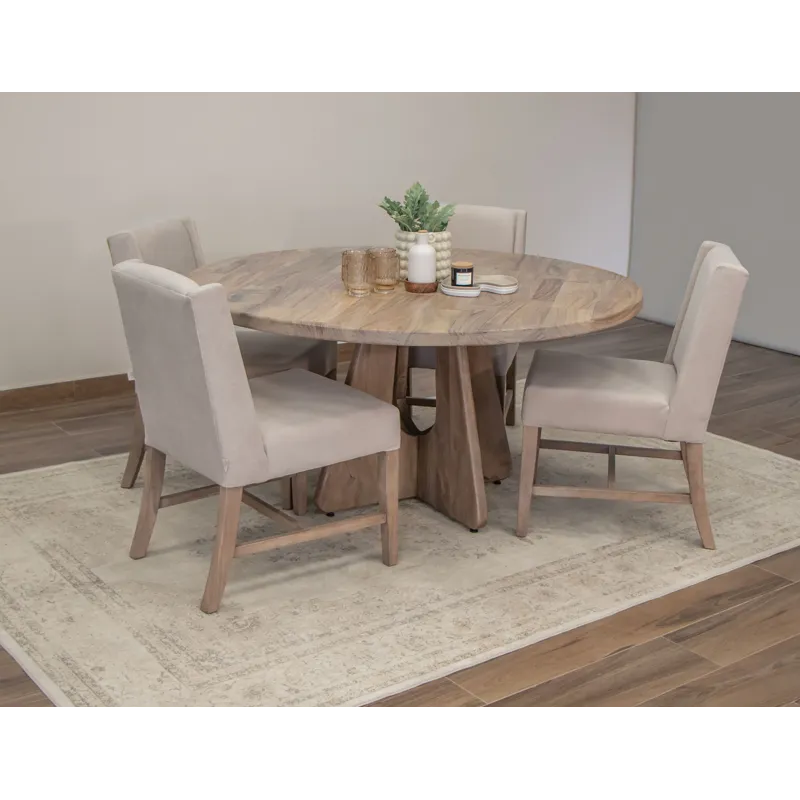 Natural Parota Round Dining Table