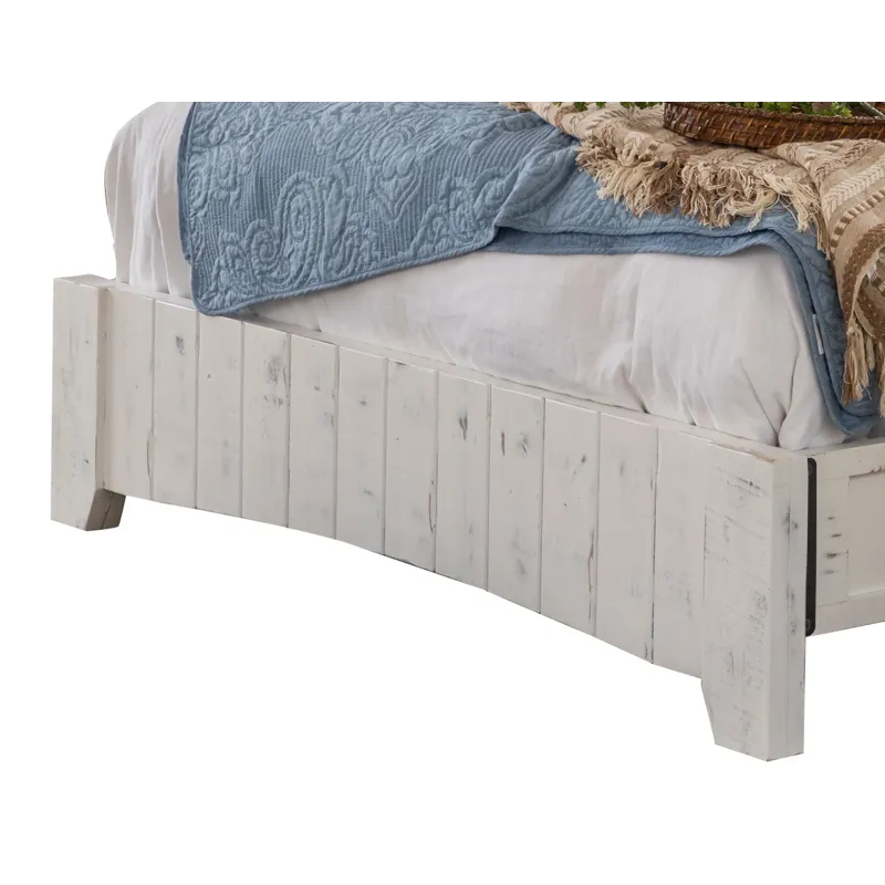 Pueblo White Queen Bed