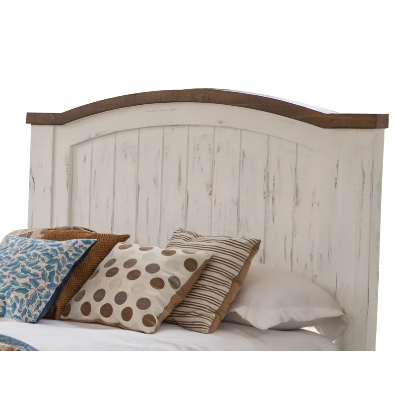 Pueblo White Queen Bed