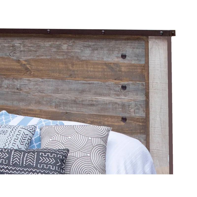 Antique Multicolor Antique King Bed