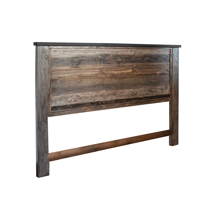 Antique Gray Queen Bed
