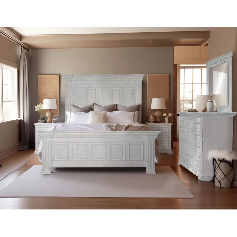 King/California King Terra White California King Bed