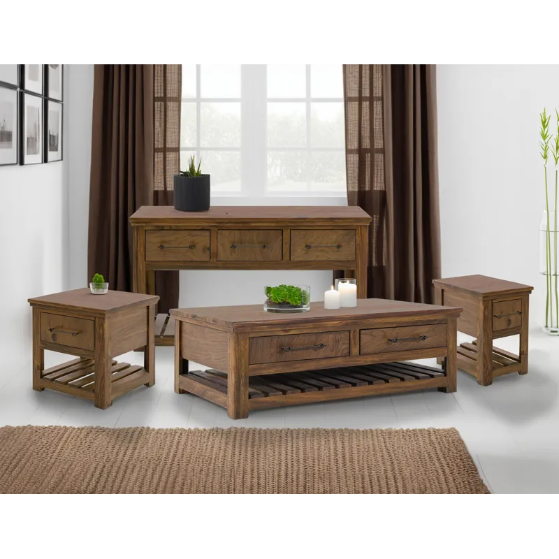 Walnut Chairside Table