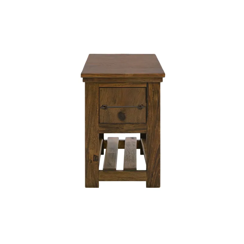 Walnut Chairside Table