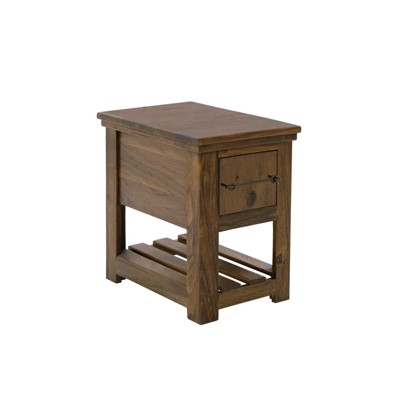 Walnut Chairside Table