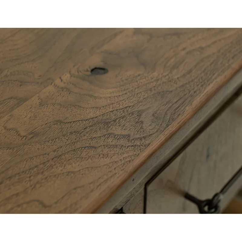 Walnut Chairside Table