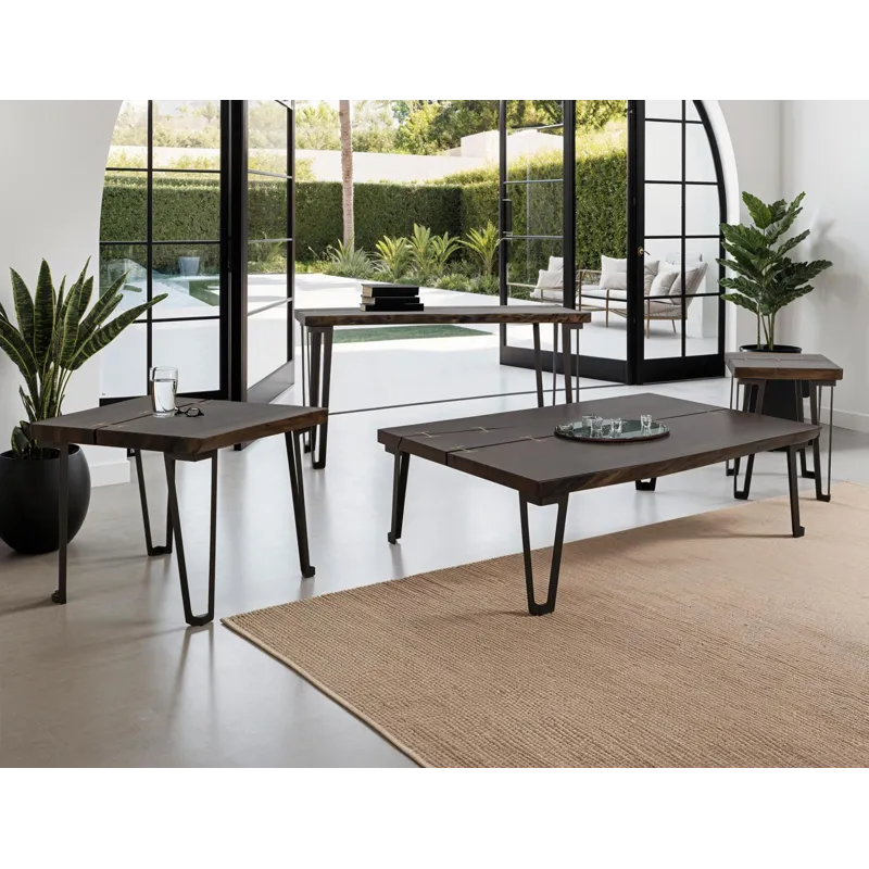 Walnut Chairside Table