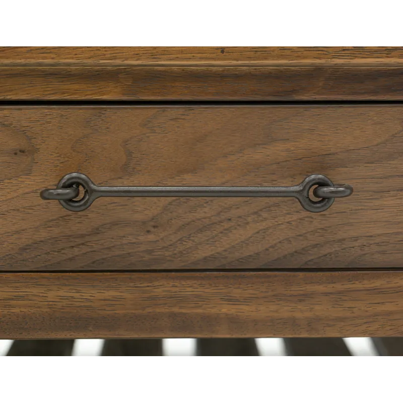 Walnut Chairside Table