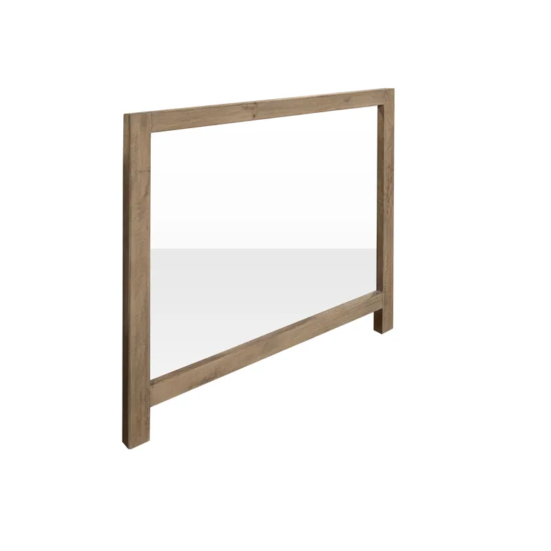 White Teak Mirror