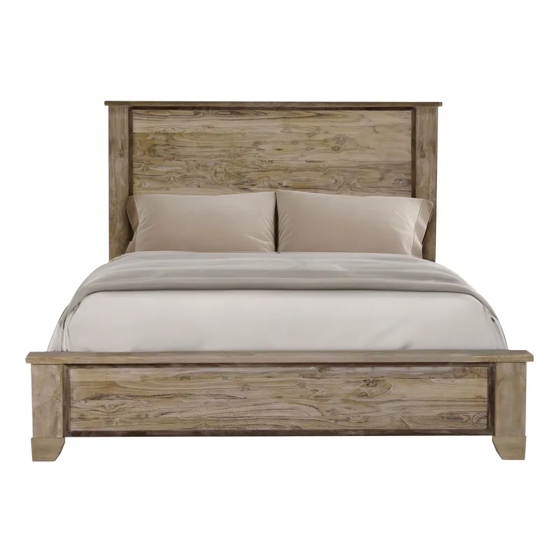White Teak Queen Headboard