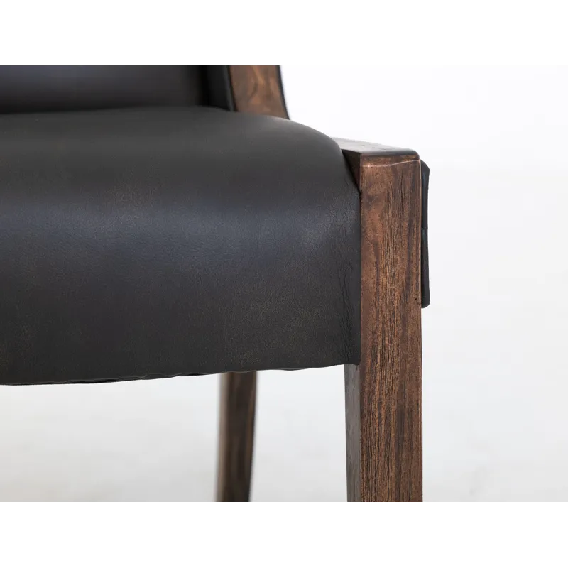 Walnut Upholstered Chair