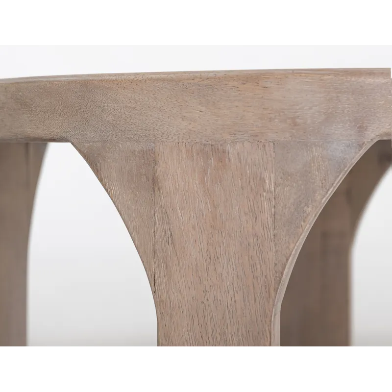 White Balam End Table