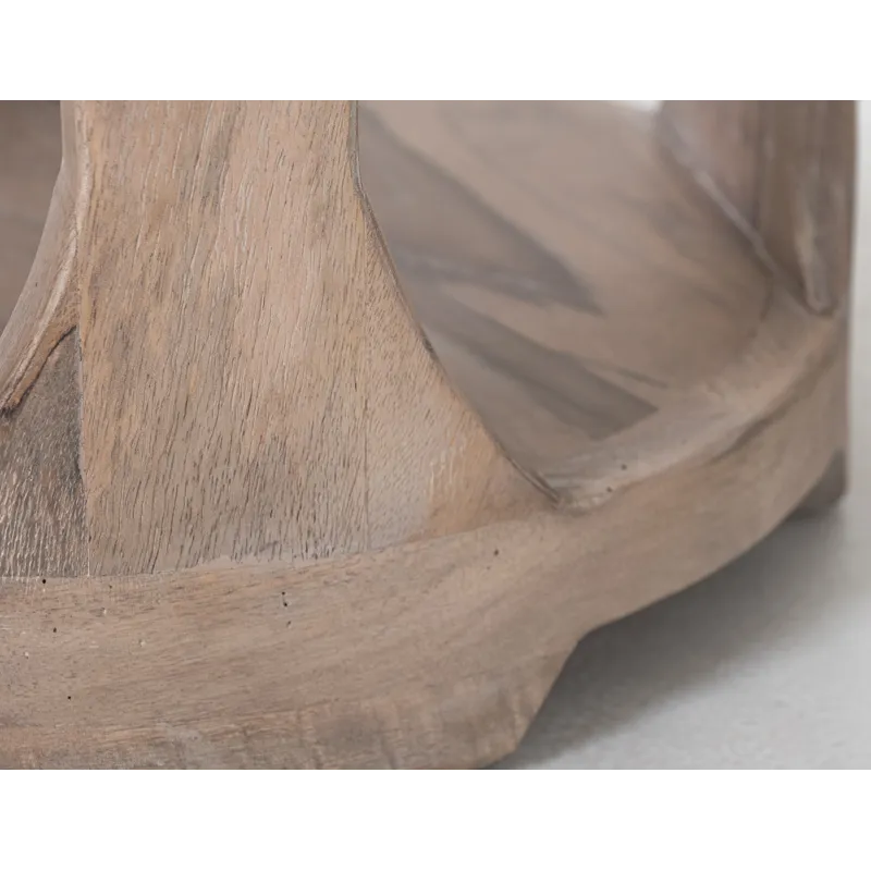 White Balam End Table