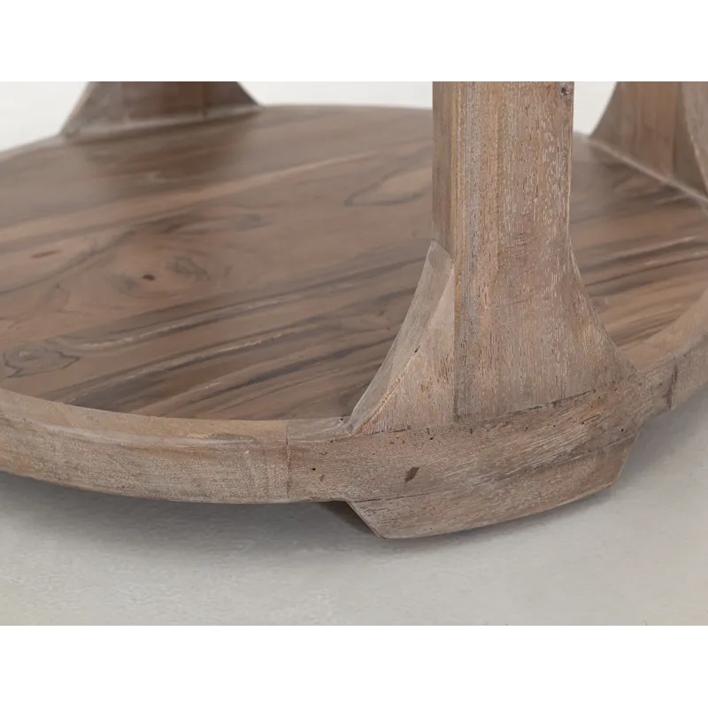 White Balam End Table