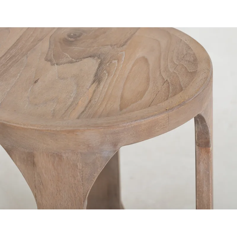 White Balam End Table