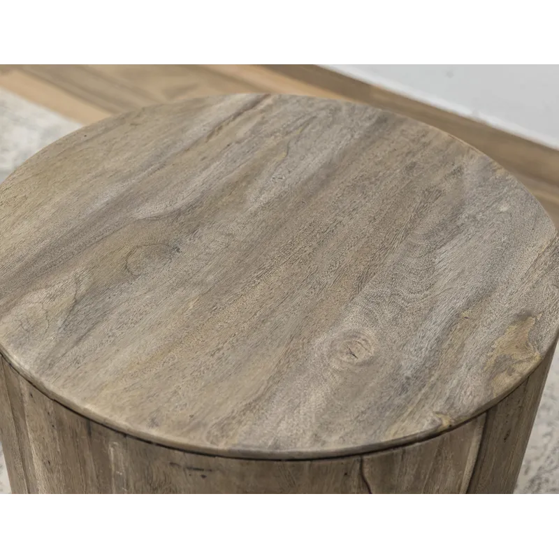 White Balam End Table