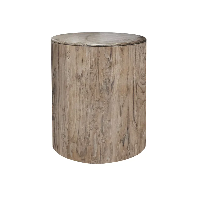 White Balam Chairside Table