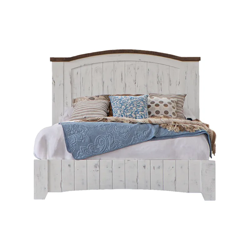 Pueblo White Queen Bed