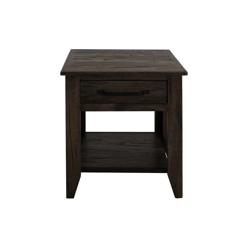 Dark Teak End Table