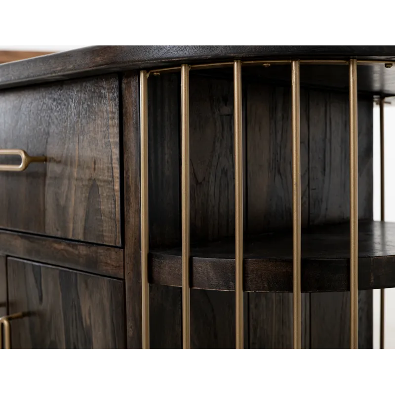 Black Balam Kitchen Island