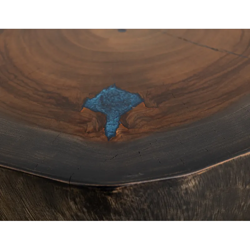 Parota Epoxy Chairside Table