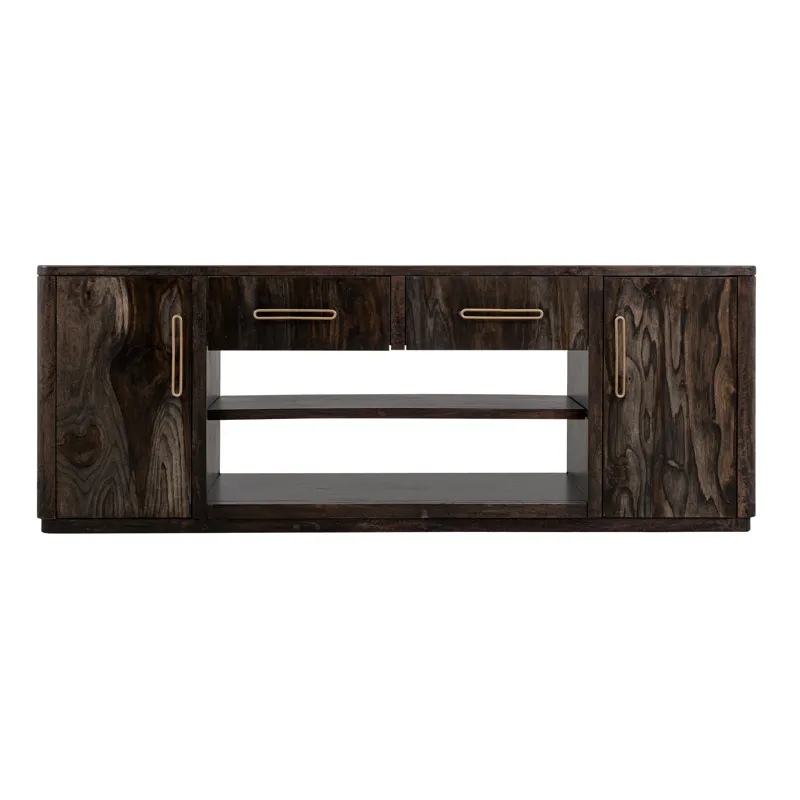 Black Balam TV Stand for Fire Place