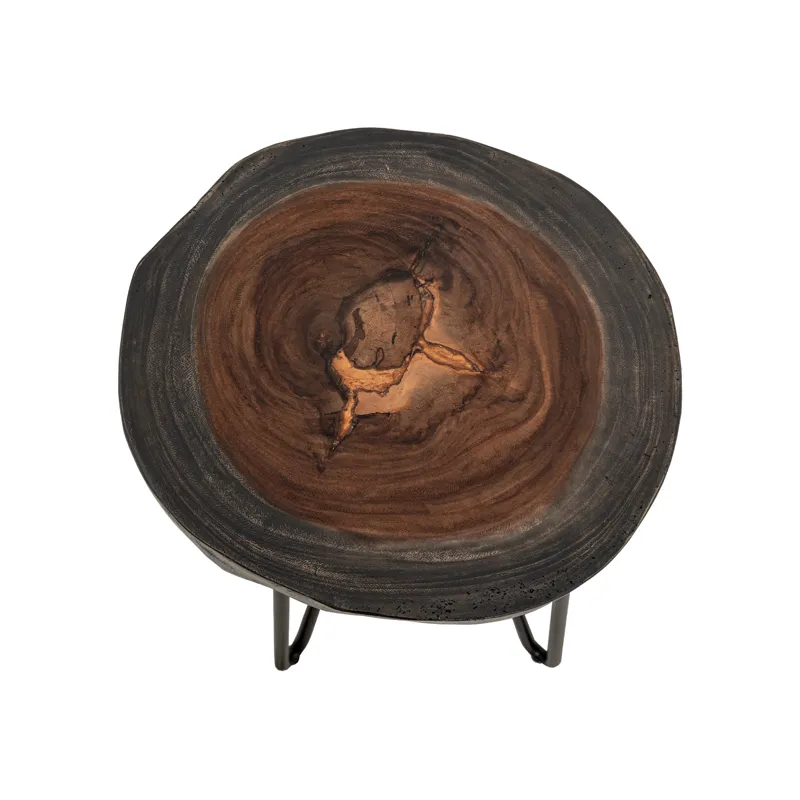 Parota Epoxy Chairside Table
