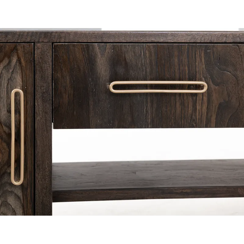 Black Balam TV Stand for Fire Place