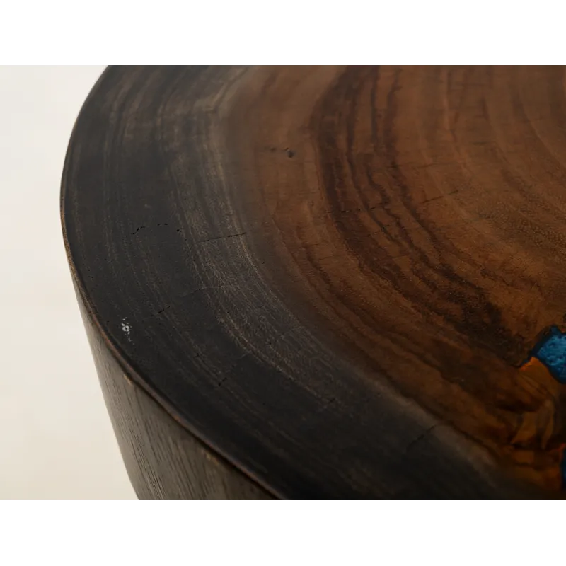 Parota Epoxy Chairside Table