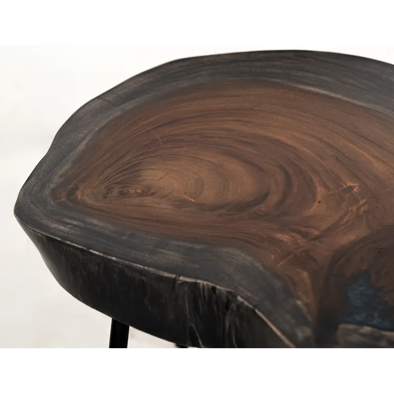 Parota Epoxy Chairside Table