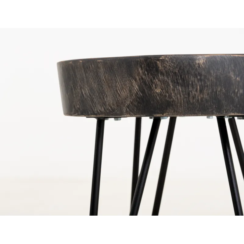 Parota Epoxy Chairside Table