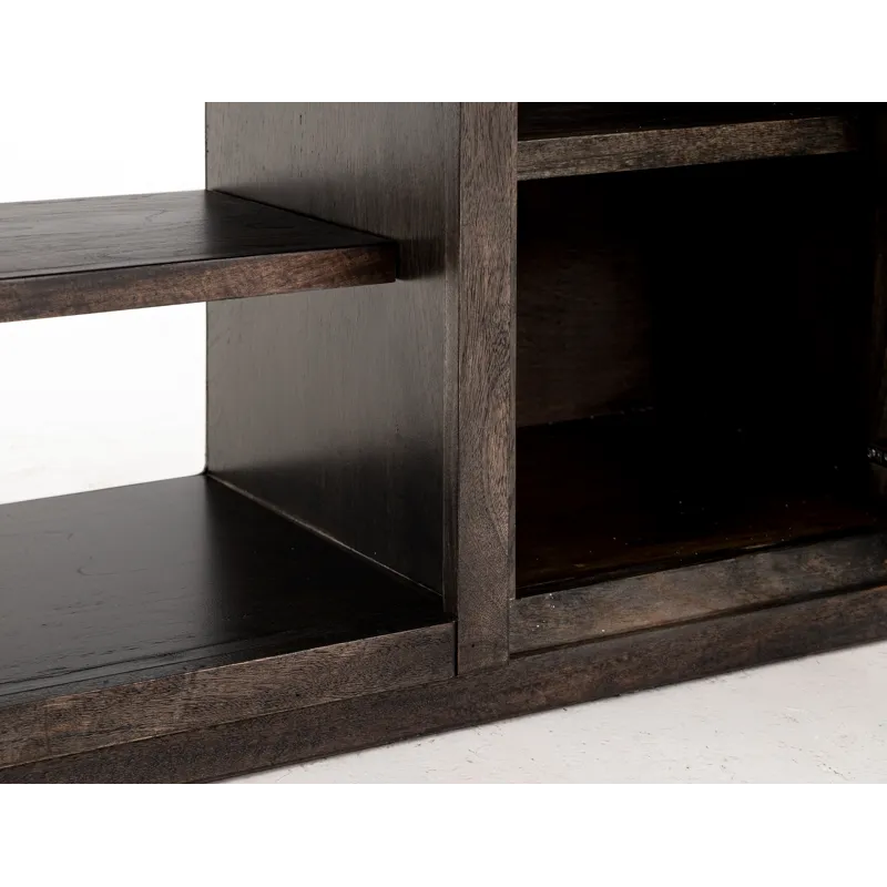 Black Balam TV Stand for Fire Place