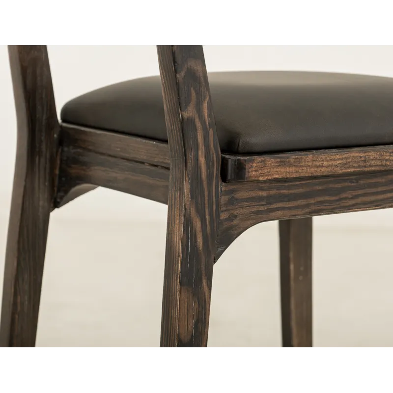 Black Balam Upholstered Barstool