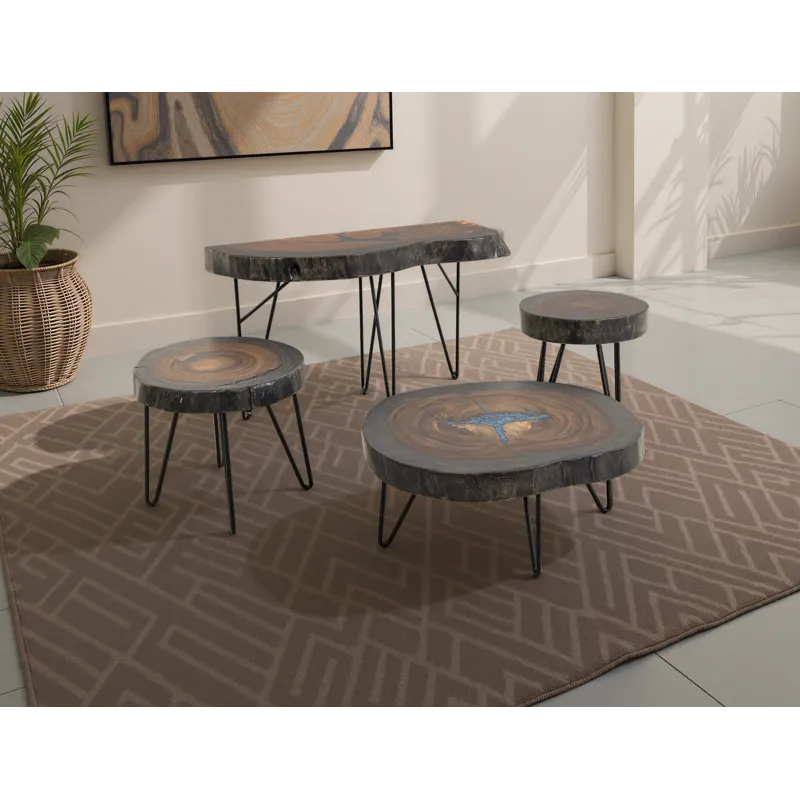 Parota Epoxy Chairside Table