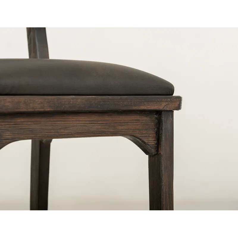 Black Balam Upholstered Barstool