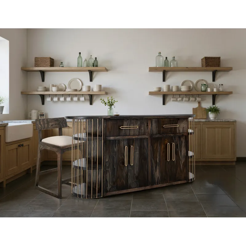 Black Balam Kitchen Island