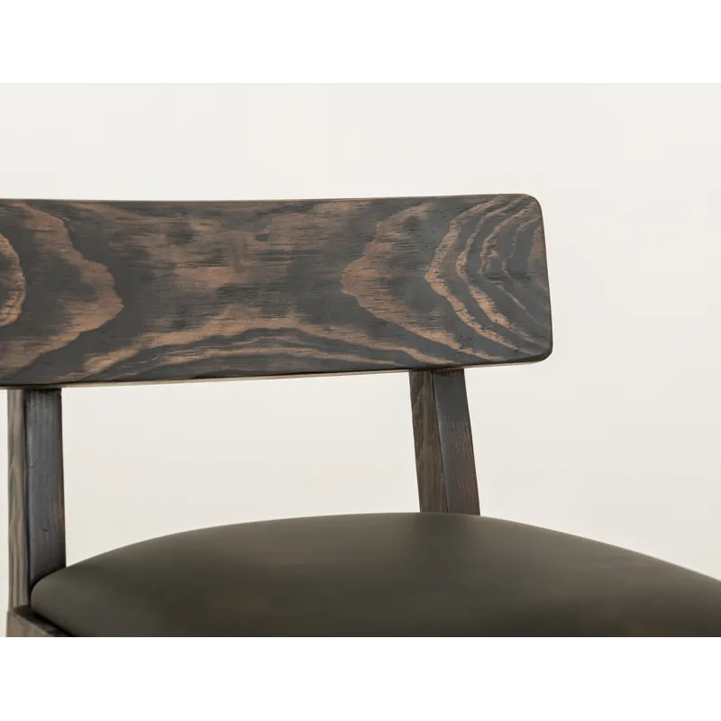 Black Balam Upholstered Barstool