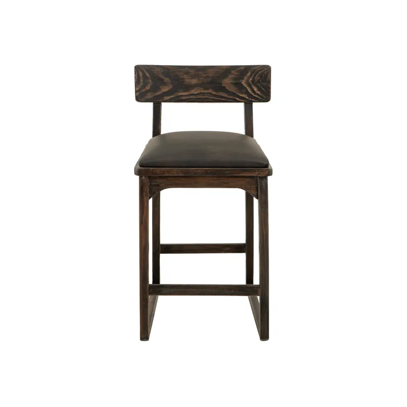 Black Balam Upholstered Barstool