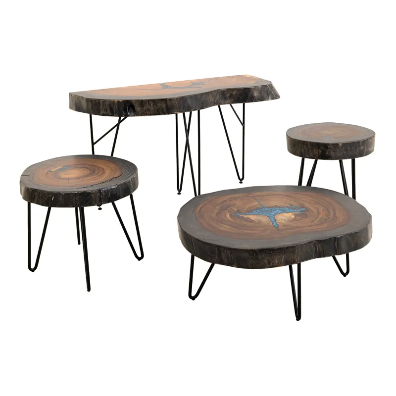 Parota Epoxy Cocktail Table