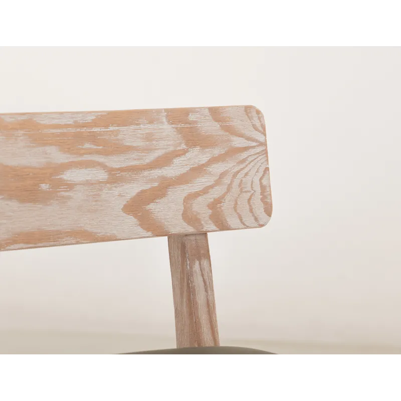 White Balam Upholstered Barstool