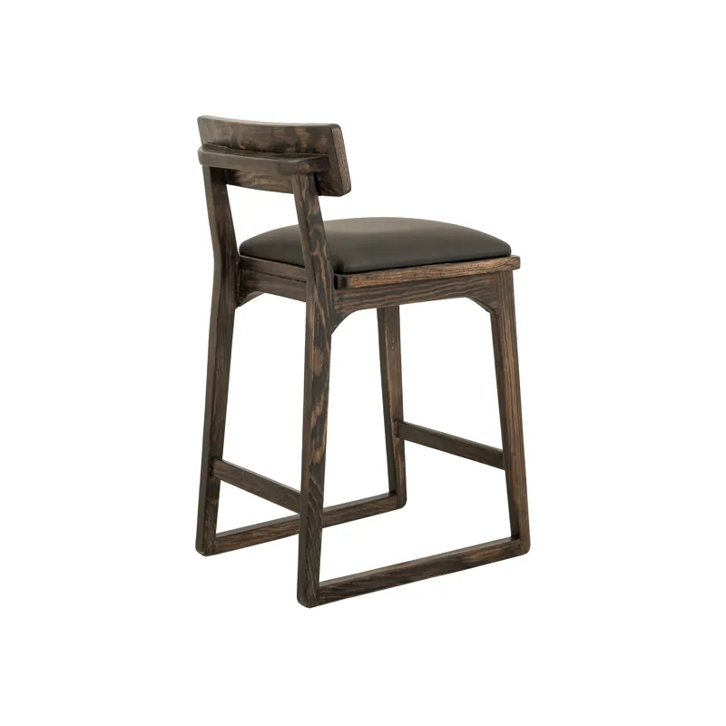 Black Balam Upholstered Barstool