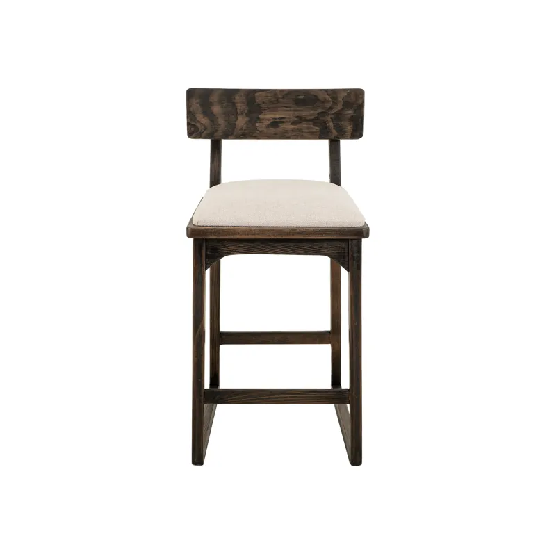 Black Balam Upholstered Barstool