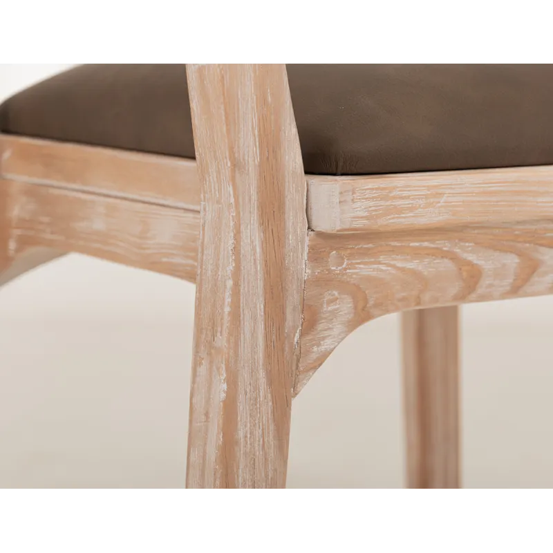 White Balam Upholstered Barstool