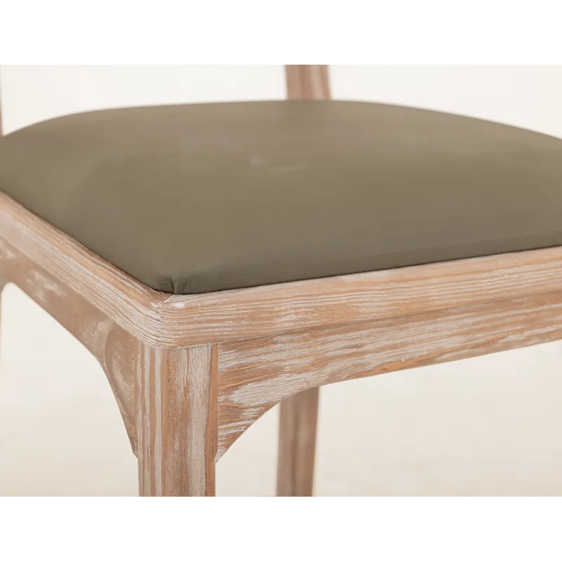White Balam Upholstered Barstool