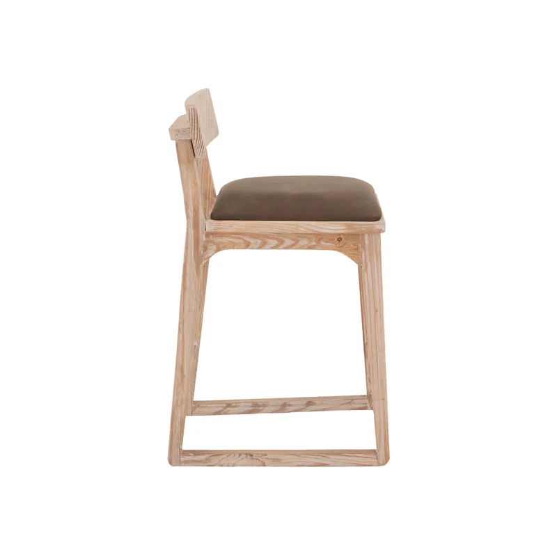 White Balam Upholstered Barstool
