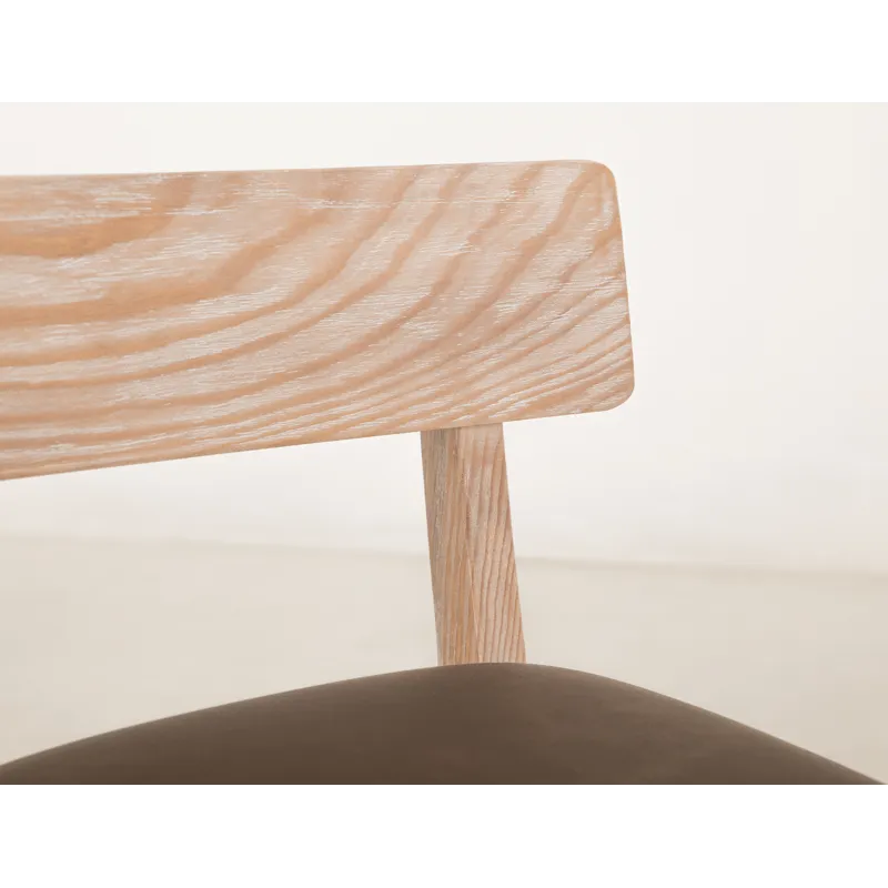 White Balam Upholstered Barstool