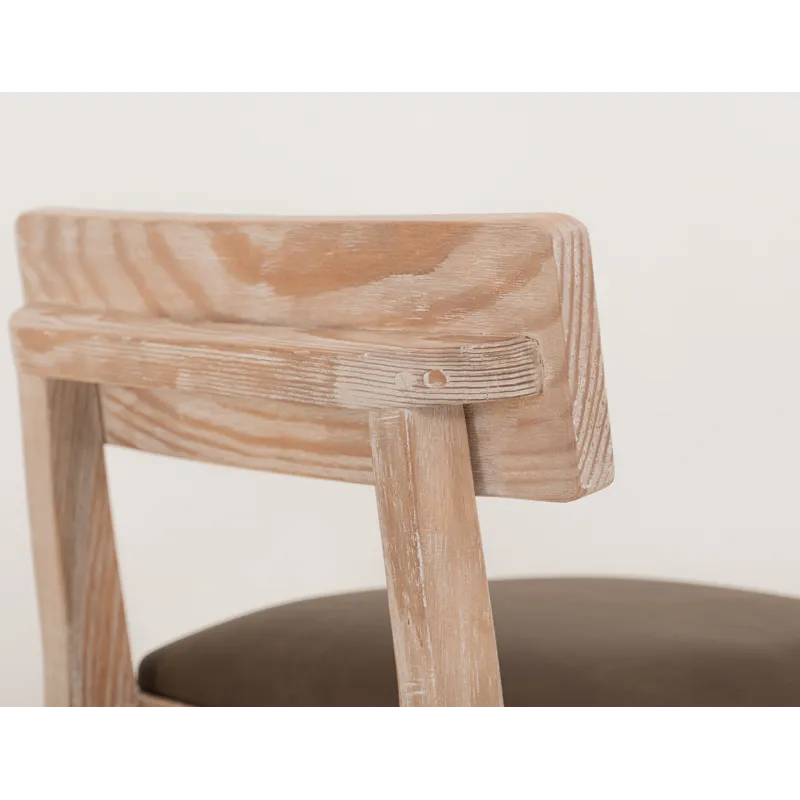 White Balam Upholstered Barstool